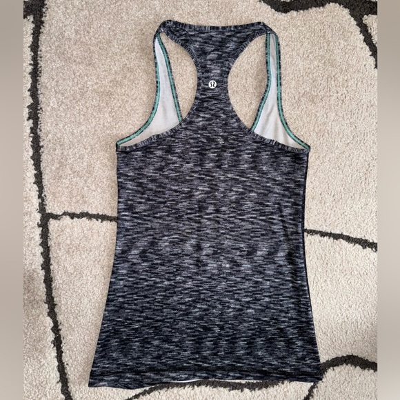 Lululemon Cool Racerback Tank Top Sleeveless Heathered Gray - Picture 4 of 4